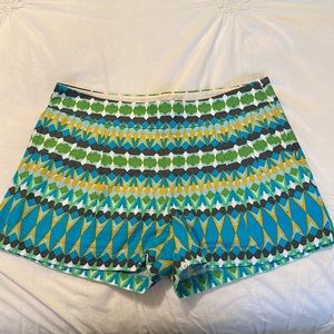 J. Crew 3.5” Geometric Print Shorts, Size 4